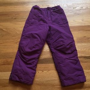Girls Purple Snow Pants